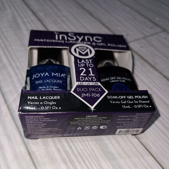 JOYA MIA InSync Perfect Matching Gel and Nail Polish Lacquer Duo Set JMI-106 - Picture 6 of 6